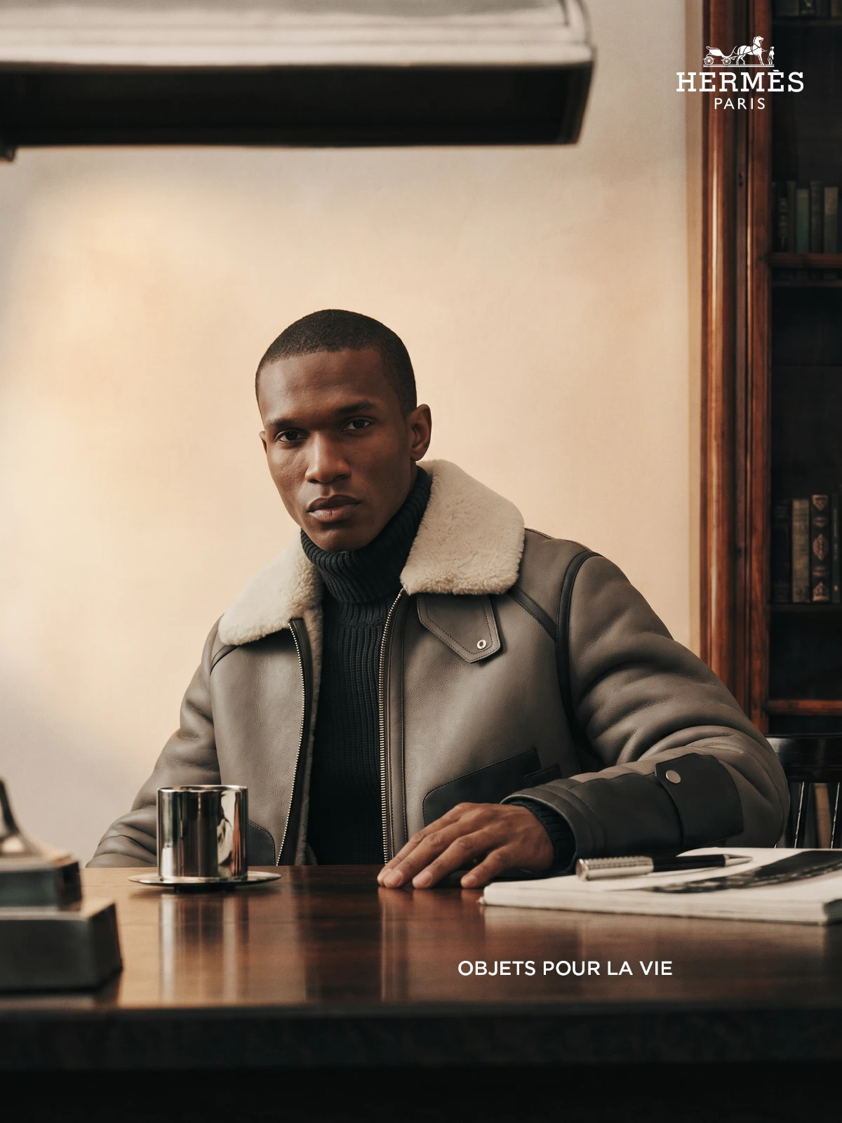 Original campaign portrait, studio setting.