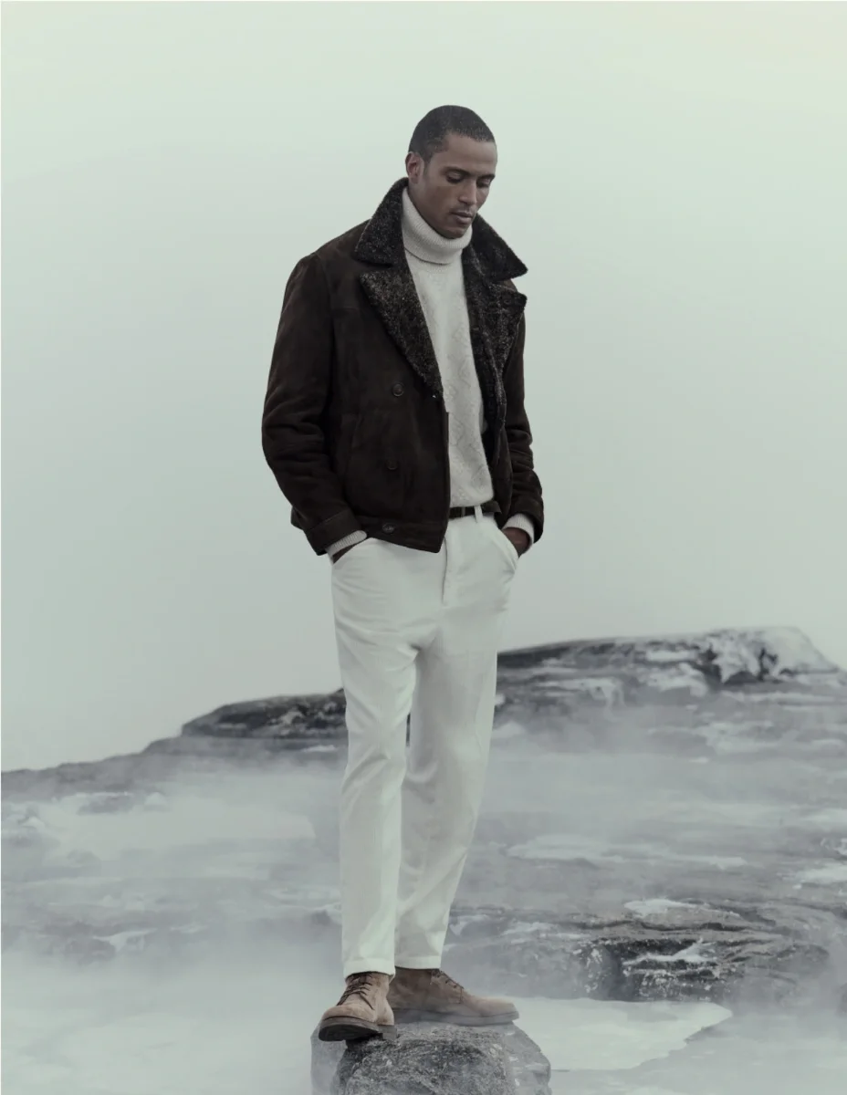 Brunello Cucinelli winter campaign reference image.